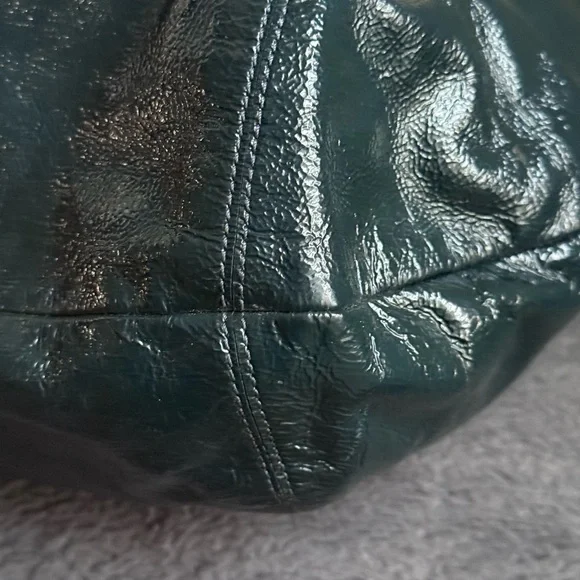 Coach Ergo Teal Patent Leather Large Hobo Bag - Picture 6 of 9